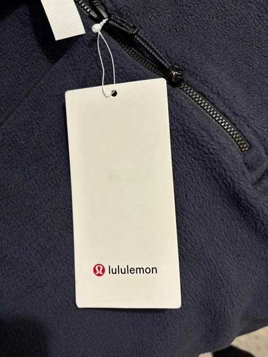 lululemon Athletica Dark Navy Quarter-Zip Fleece Pullover - Picture 4 of 8